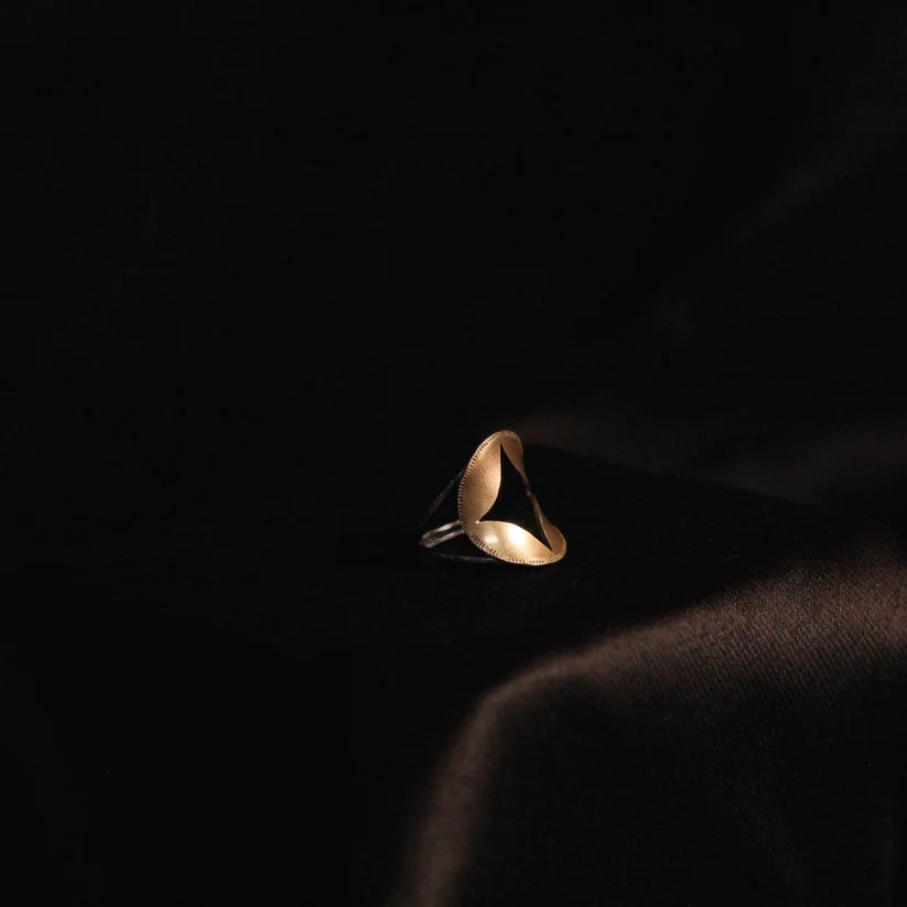 Morning Star Ring - Oxidized Brass + Sterling Silver