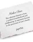 Mother Bear Talisman - Sterling Silver