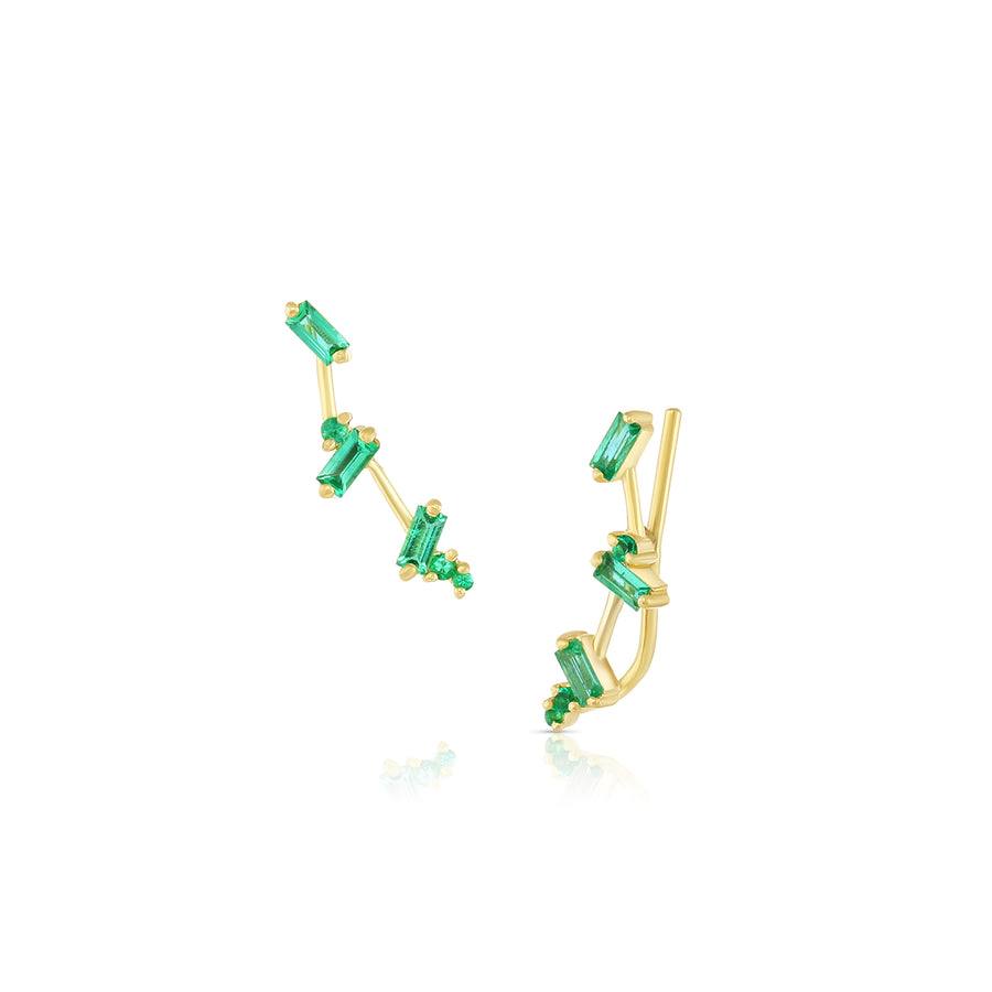 Emerald Climbers - 18k Gold + Emeralds