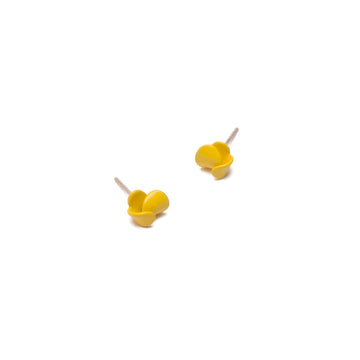 Small Folded Studs - Yellow