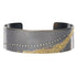 Slice Diamond Cuff 3.0 (no back rails) - 22k Gold, Oxidized Silver + Reclaimed Diamonds - KMJ Kate Maller Jewelry Jewelry - Bracelets