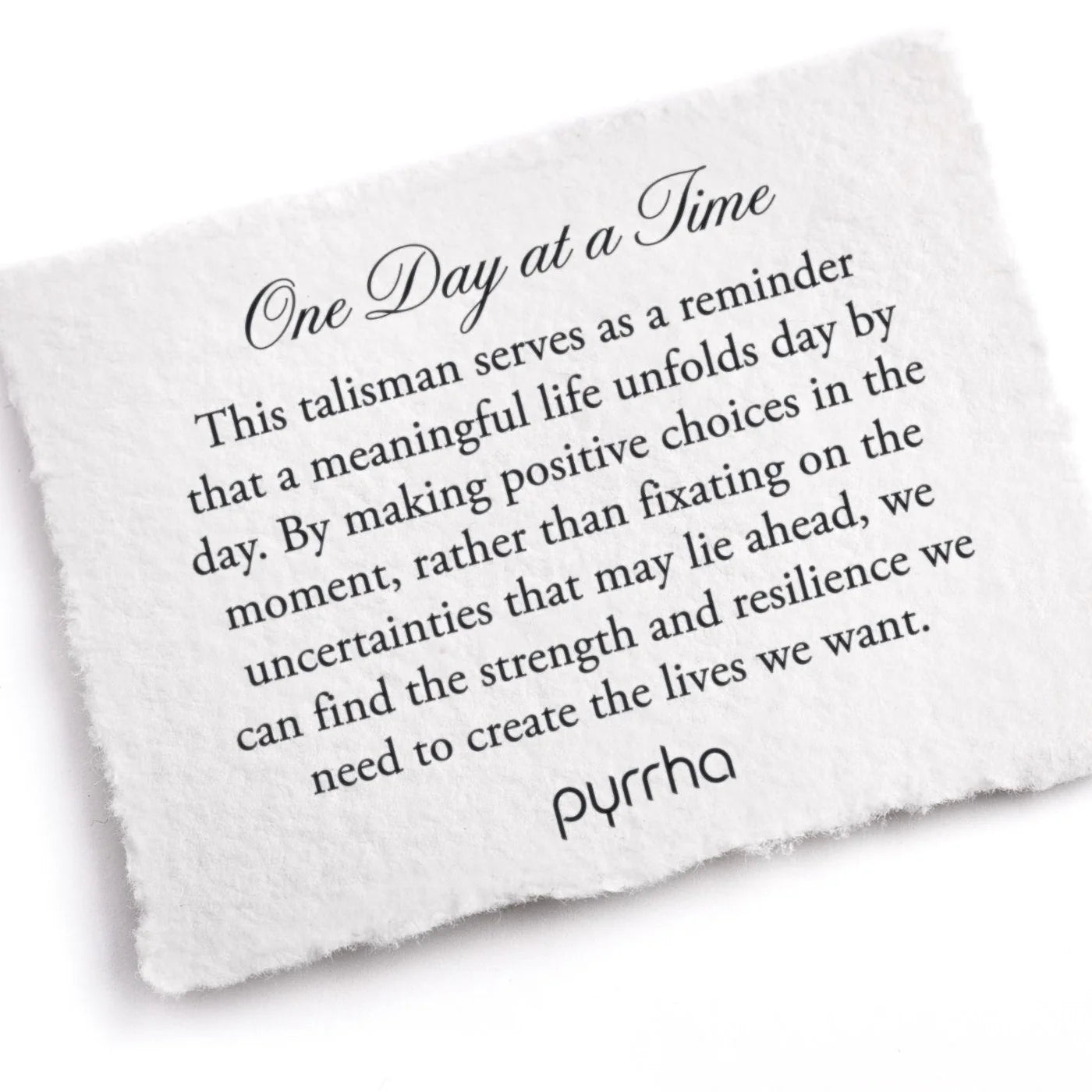 One Day at a Time Talisman - Capri Blue + Bright Sterling Silver