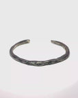Black Diamond Molten Cuff - Oxidized Silver + Black Diamonds