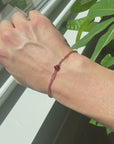 Garnet Beaded Bracelet