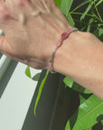 Watermelon Tourmaline + Medium Pink Tourmaline Beaded Bracelet