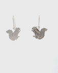 Double Sided Squirrel Earrings - Sterling Silver