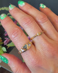 Lagoon Summit Signet Ring - 18k Gold + Sapphires