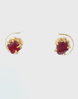 Exceptional Ruby Small Stone Studs - 14ky Gold