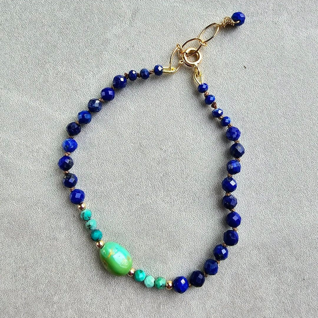 Dani Bracelet - Lapis + Turquoise
