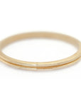 Ione Plain Thin Band - l8k Yellow Gold