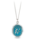 Return to Happiness Talisman - Capri Blue + Bright Sterling Silver