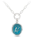 Return to Happiness Talisman - Capri Blue + Bright Sterling Silver