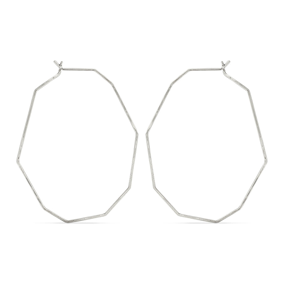 Gemma Hoops - Sterling Silver