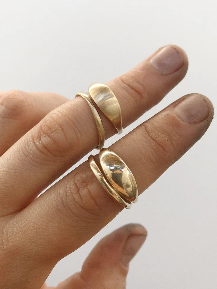 Smooth Stacker - 14k Gold