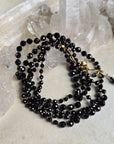 Black Spinel Bracelet - Necklace Wrap