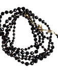 Black Spinel Bracelet - Necklace Wrap