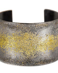 Starry Night Cuff - 22k Gold Fused with Oxidized Silver