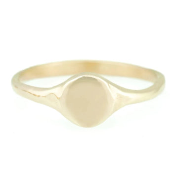 Tiny Signet - 14k Gold