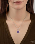Tranquility Talisman - Mystic Violet + Bright Sterling Silver