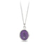 Tranquility Talisman - Mystic Violet + Bright Sterling Silver - KMJ Pyrrha Jewelry - Necklace