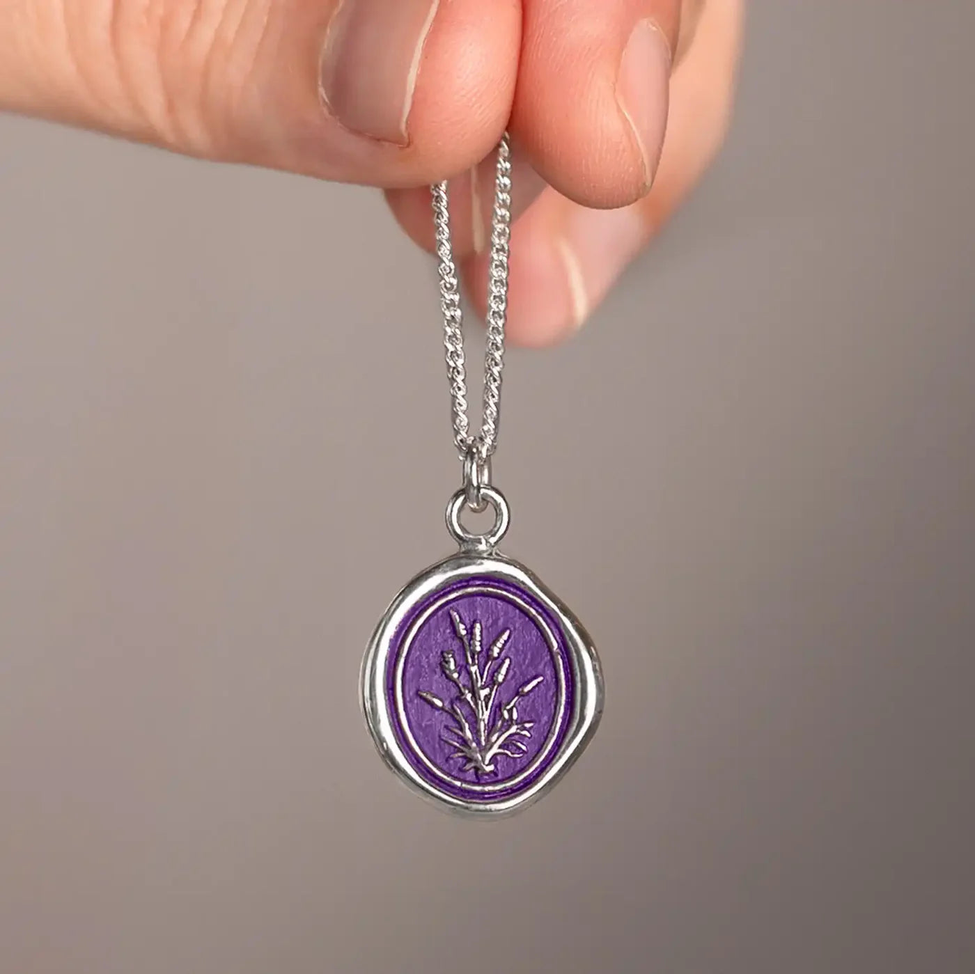 Tranquility Talisman - Mystic Violet + Bright Sterling Silver