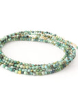 Turquoise Wrap Bracelet-Necklace - 14k Gold + Turquoise
