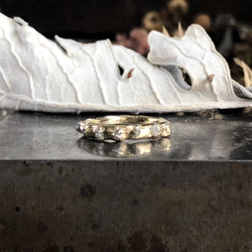 Unity Ring - 14k Gold + Rough Diamonds