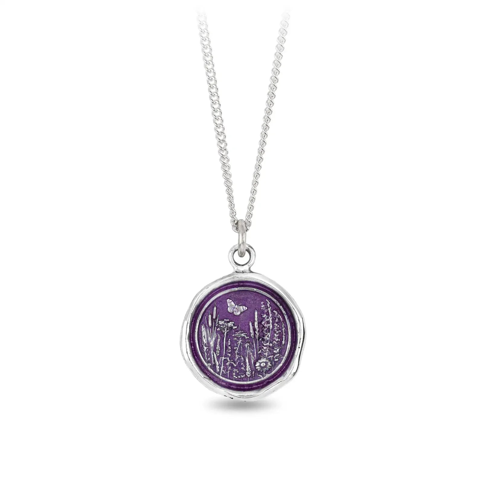 Wild at Heart Talisman - Mystic Violet + Bright Sterling Silver