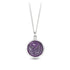 Wild at Heart Talisman - Mystic Violet + Bright Sterling Silver - KMJ Pyrrha Jewelry - Necklace