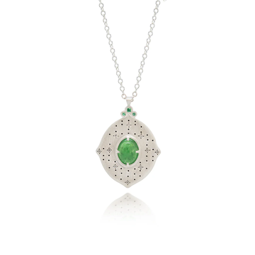 OOAK Tsavorite Garnet Pendant - Sterling Silver