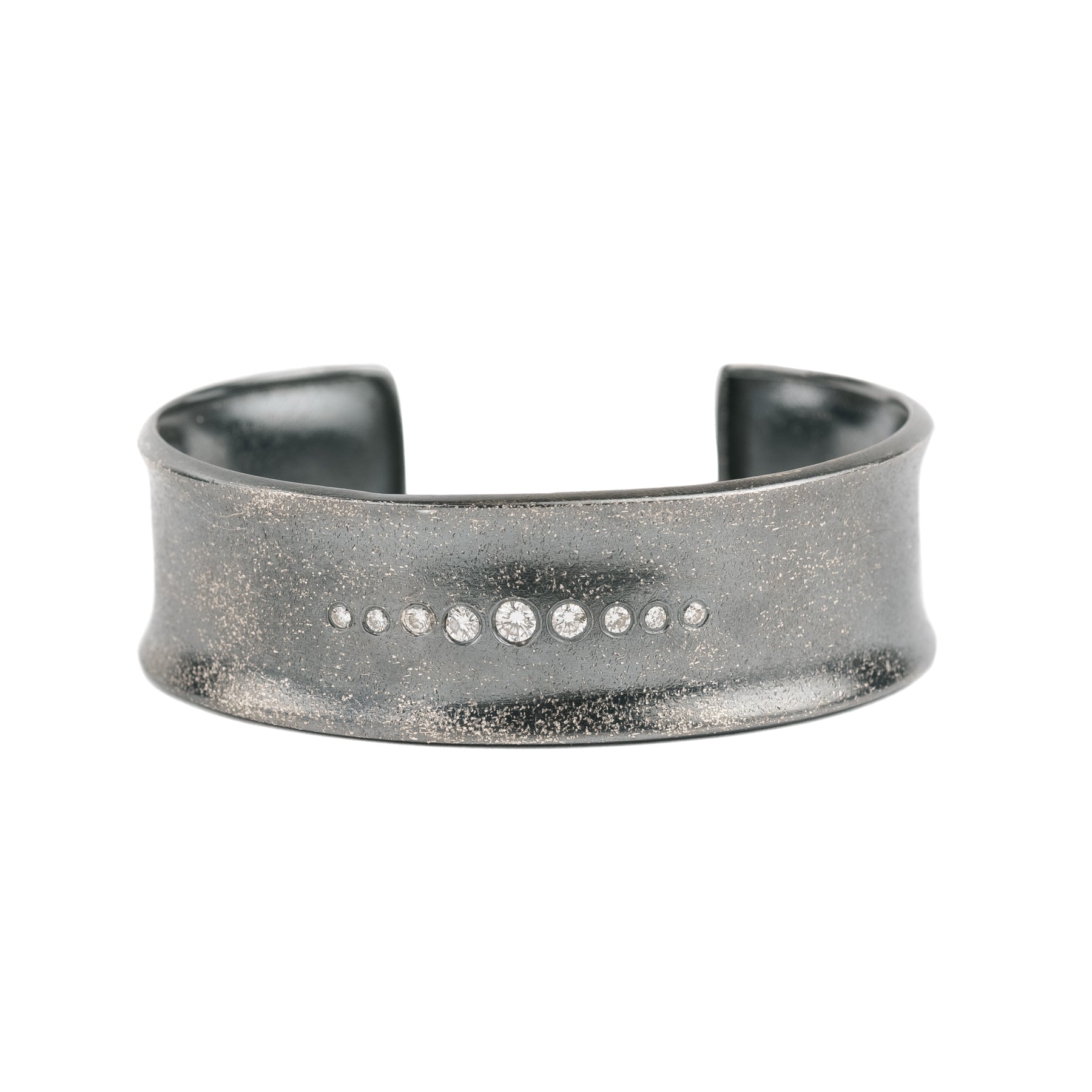 Oxidized Silver Horizon Cuff - KMJ Kate Maller Jewelry Jewelry - Bracelets