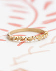 Wood Nymph Faye Slender Topper Band - 18k Yellow Gold + Diamonds (.04 ctw)