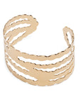 Pearl Strands Cuff - Gold