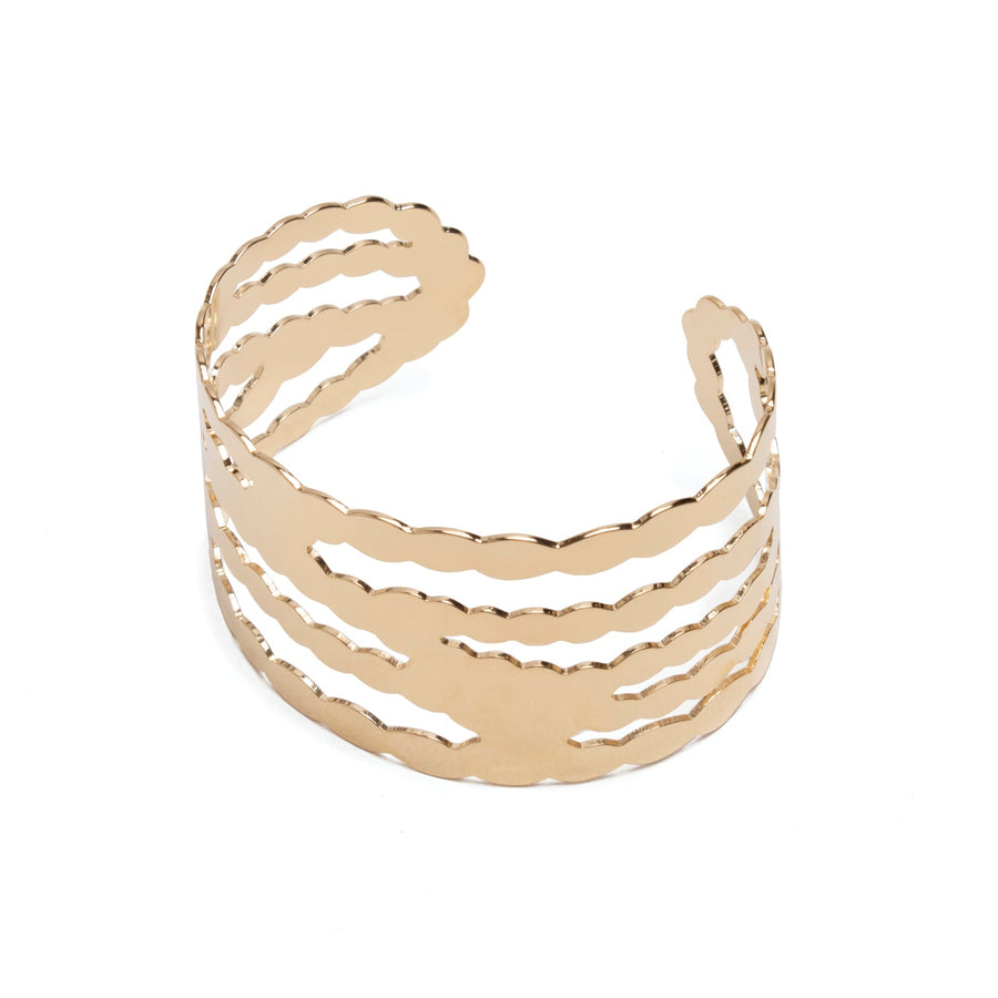 Pearl Strands Cuff - Gold