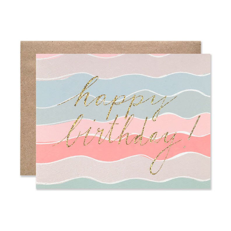 Birthday Squiggles with Glitter Foil Card