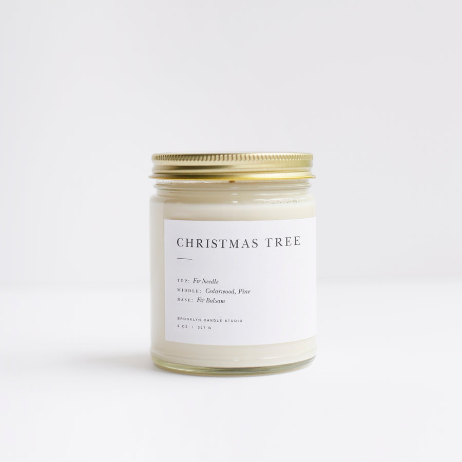 Christmas Tree Minimalist Candle by Brooklyn Studio