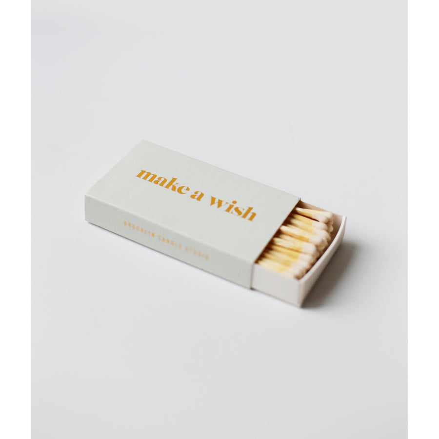 Statement Match Box, Long Matches - Make a Wish/Sage