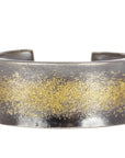 KMJ Staple Cuff - 22ky + Oxidized Silver