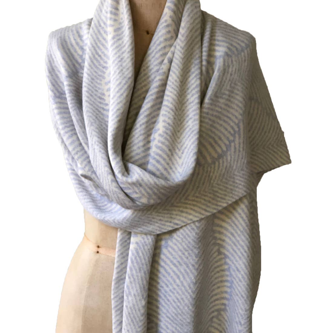 100% Italian Spun Egyptian Cotton Body Cocoon Wrap: Forest Fern Print