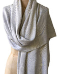 100% Italian Spun Egyptian Cotton Body Cocoon Wrap: Forest Fern Print