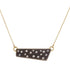 Black + Gold Scattered Diamond Necklace on 14k Gold Chain - 18ky, Oxidized Silver + VS Diamonds - KMJ Kate Maller Jewelry Jewelry - Necklaces