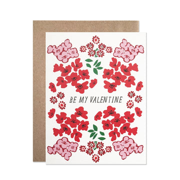 Valentine Red Garden Card