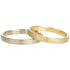 Solid gold, hand forged, crosshatch texture, 2.5 mm wide - KMJ Kate Maller Jewelry Jewelry - Bridal