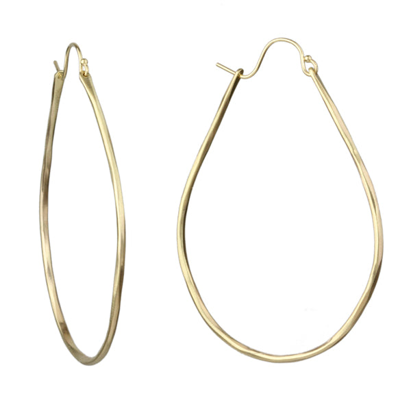 Large Anjou Hoops - 10k Gold