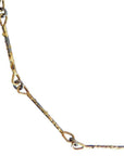 Dusted Bar + Link Necklace - 22k/14k Gold + Oxidized Silver - KMJ Kate Maller Jewelry Jewelry - Necklaces