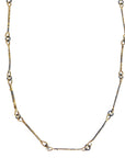 Dusted Bar + Link Necklace - 22k/14k Gold + Oxidized Silver - KMJ Kate Maller Jewelry Jewelry - Necklaces