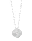Seed Necklace in Silver + Diamond