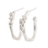 Encrusted Branch Hoop in Silver - KMJ Made By Branch Jewelry - Earrings