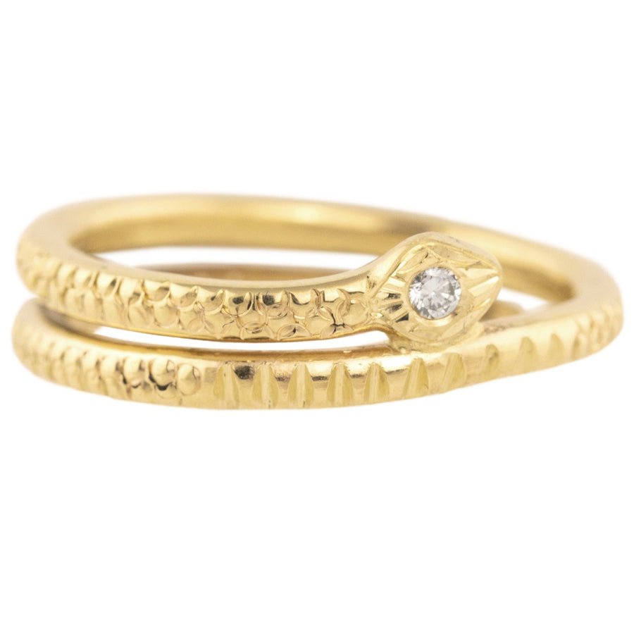 Eden White Diamond Ring - 14k Gold + Diamond