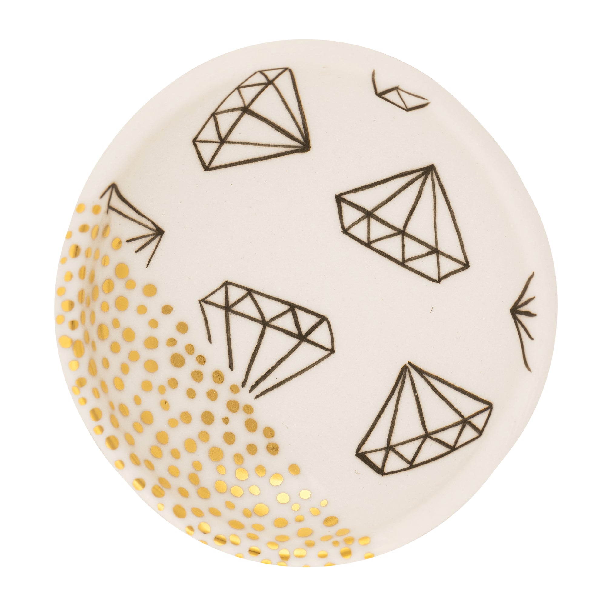 Diamonds + Third Tiny Dot Cluster Ring Dish